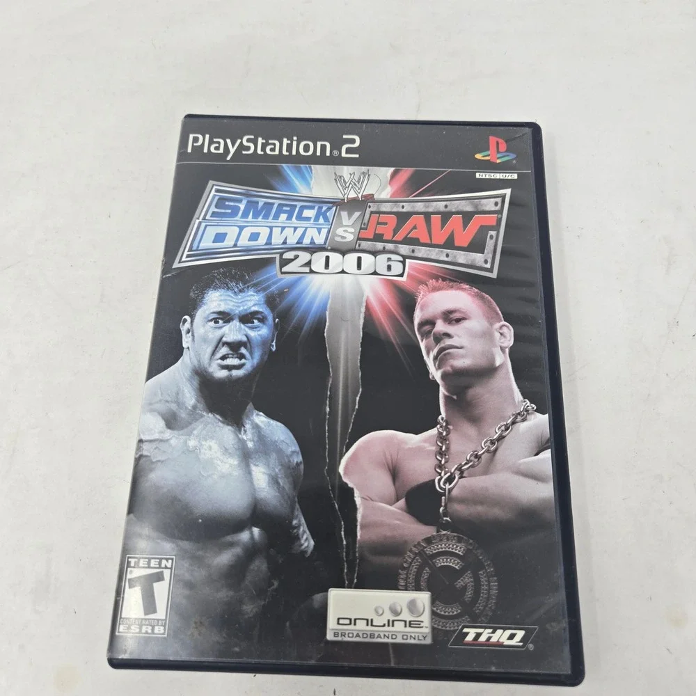 WWE SmackDown vs Raw 2006 Sony PlayStation 2 PS2 Game Complete CIB John Cena